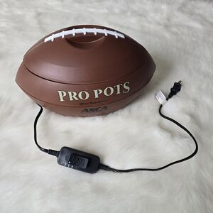 Pro Pots Football Shaped 1.5 Quart Party Slow Cooker Crockpot